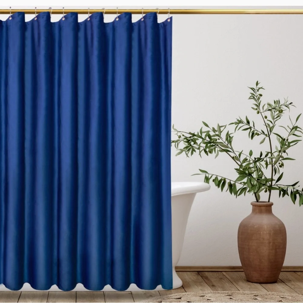 NWOT Blue velvet shower curtain